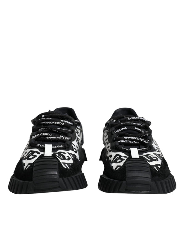 Black Logo Lace Up Low Top NS1 Sneakers Shoes