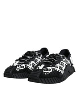 Black Logo Lace Up Low Top NS1 Sneakers Shoes