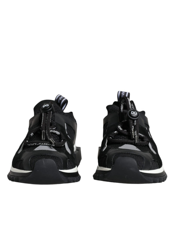 Black Mesh Sorrento Trekking Sneakers Shoes