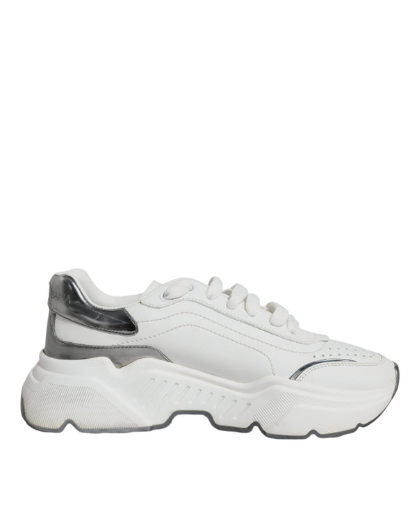 Silver White Daymaster Low Top Sneakers Shoes