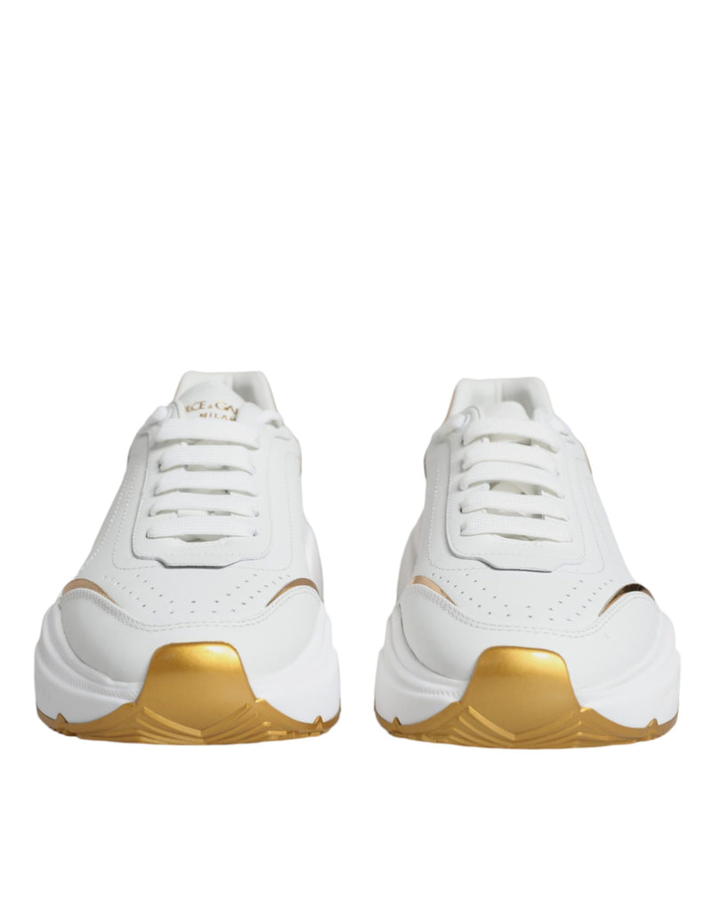 Gold White Daymaster Low Top Sneakers Shoes