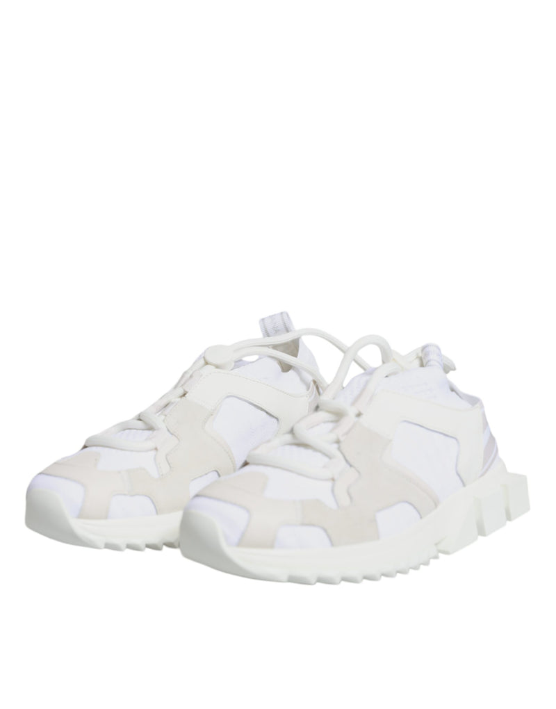 White Mesh Sorrento Trekking Sneakers Shoes