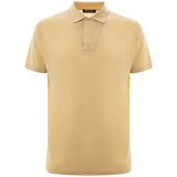 Yellow Silk Polo Shirt