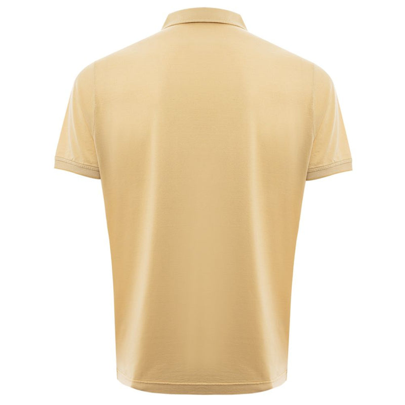 Yellow Silk Polo Shirt