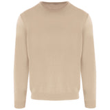 Beige Wool Men's Sweater