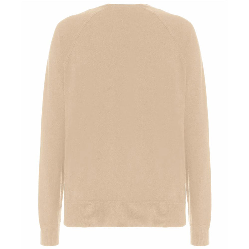 Beige Wool Men's Sweater