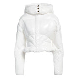 White Polyester Jackets & Coat