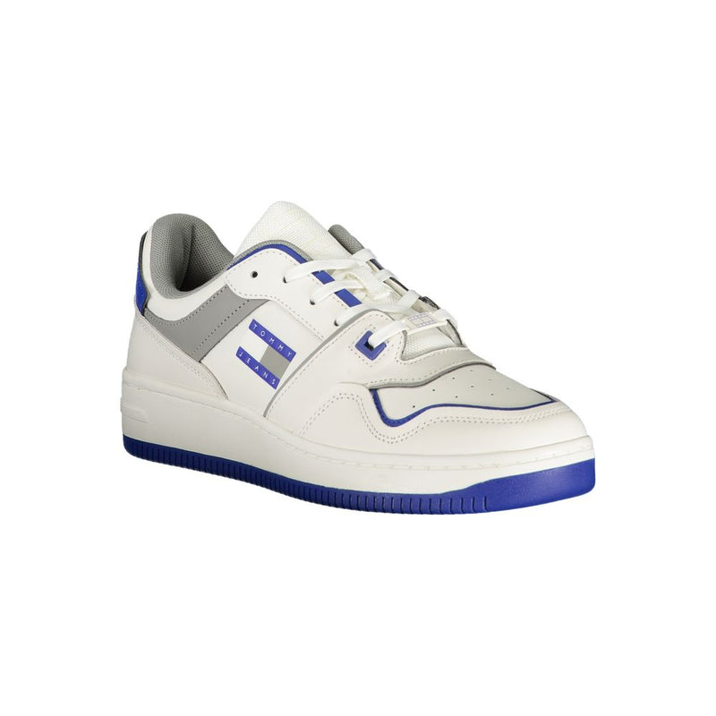 White Polyester Sneaker