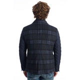 Blue Wool Men Jacket