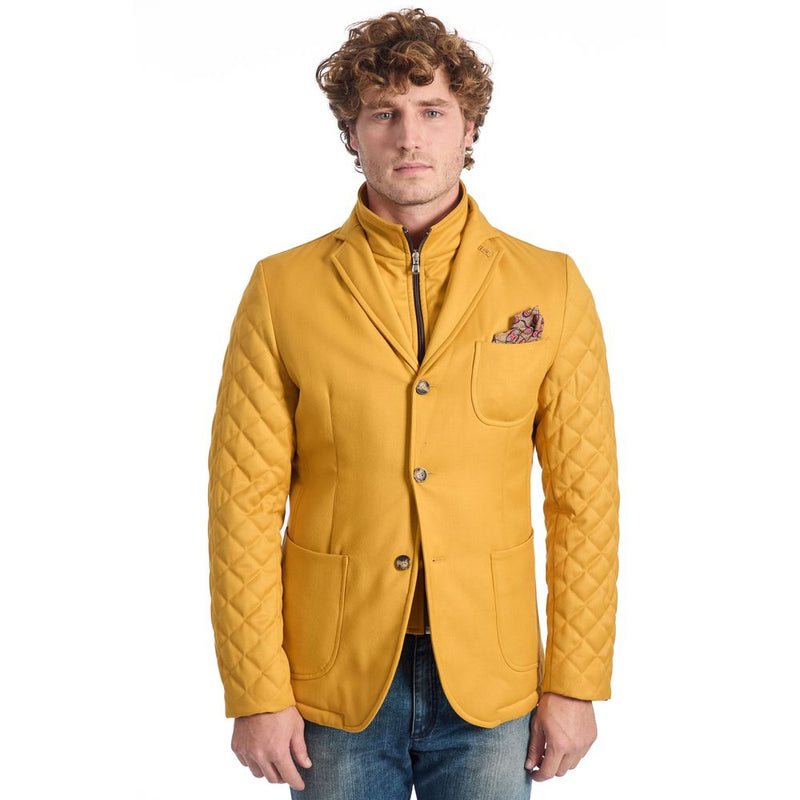 Yellow Polyester Jacket