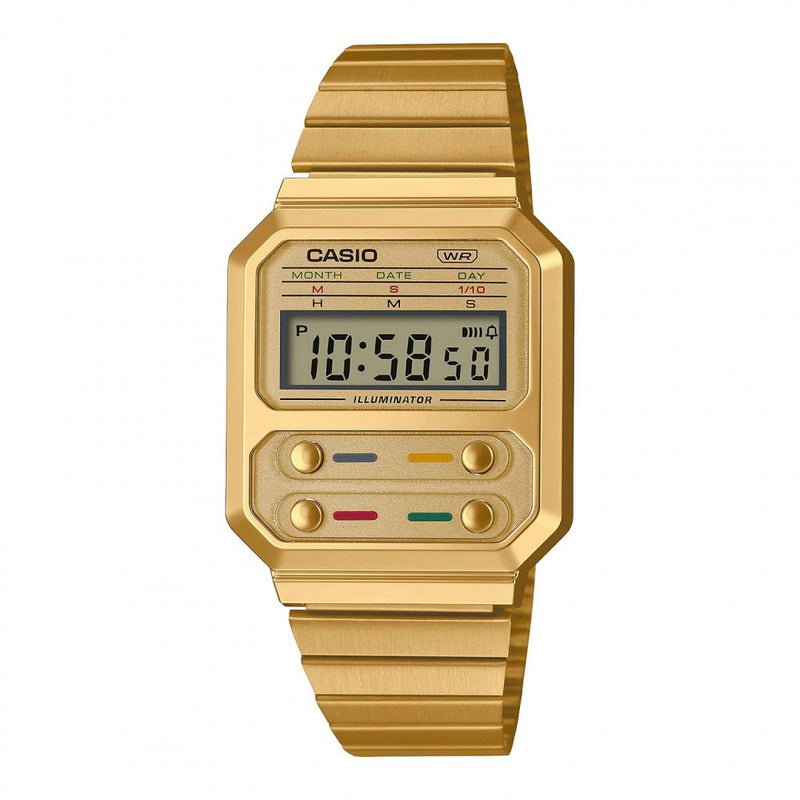 Gold Steel Watch