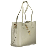 Gray Polyethylene Handbag