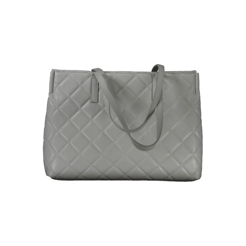 Gray Polyethylene Handbag