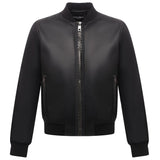 Black Leather Di Lambskin Jacket