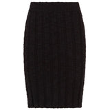 Black Wool Vergine Skirt