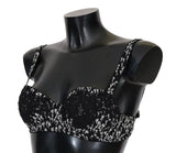 Élégant soutien-gorge en soie en dentelle à fleurs noir