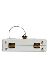 White Graffiti Print Clutch Crossbody Bag