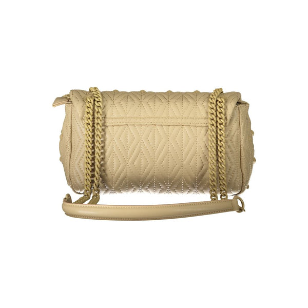 Beige Polyester Handbag