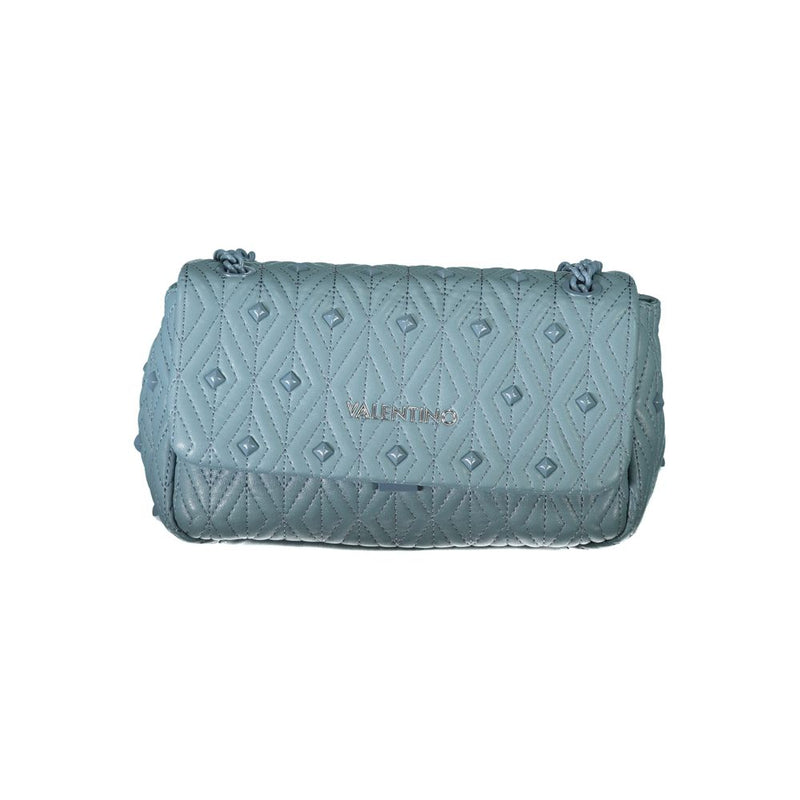 Light Blue Polyester Handbag