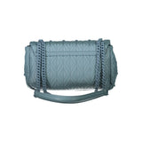 Light Blue Polyester Handbag