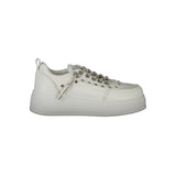 White Polyester Sneaker