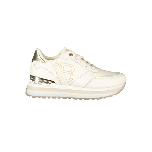 Beige Polyester Sneaker