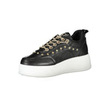 Black Polyester Sneaker