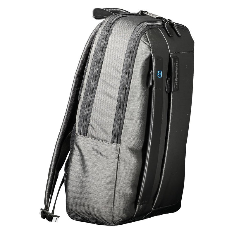 Gray Polyester Backpack