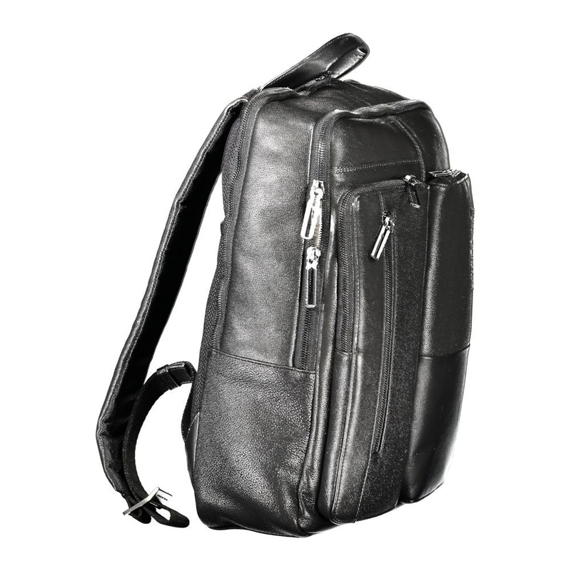 Black Leather Backpack