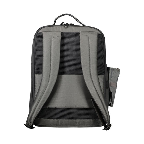 Gray Polyester Backpack