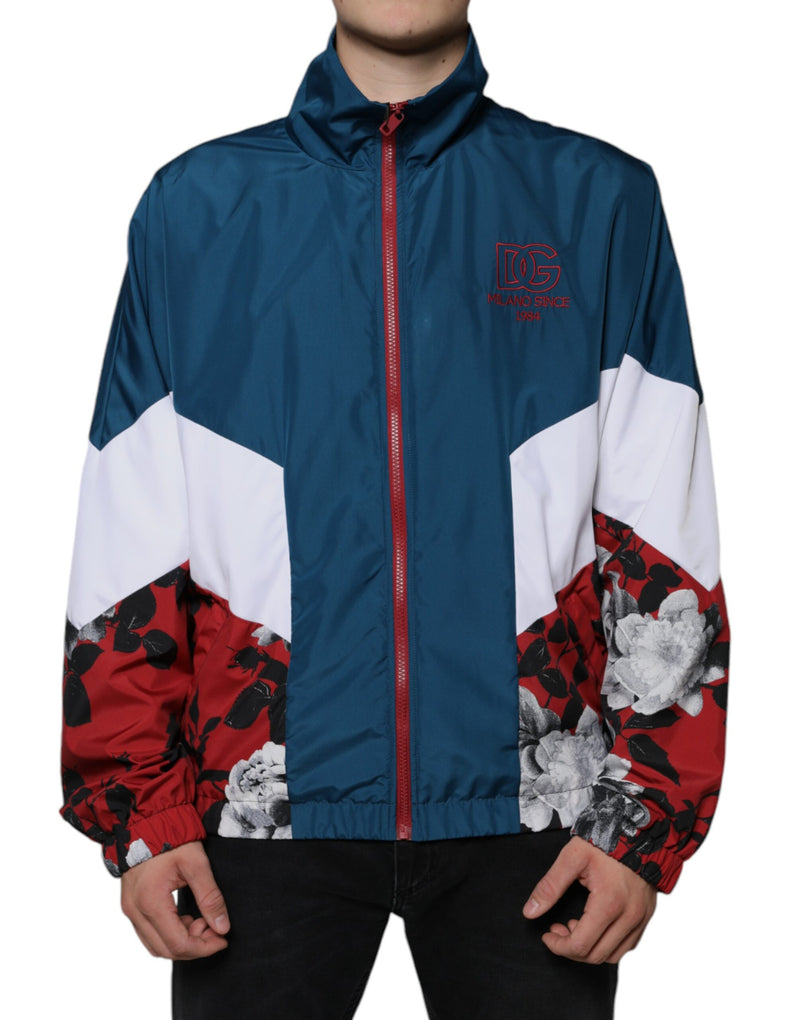 Multicolor Polyester Full Zip Jacket