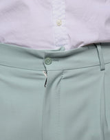 Mint Green Cotton Dress Pants