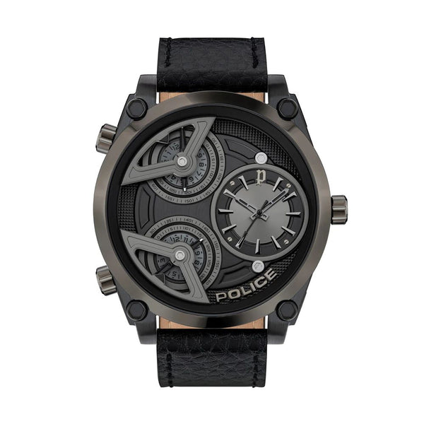 Black Leather Watch