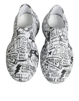 White Black Graffiti Daymaster Sneakers Shoes