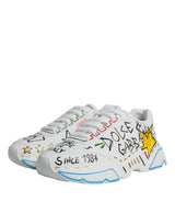 White Daymaster Hand Painted Sneakers Shoes