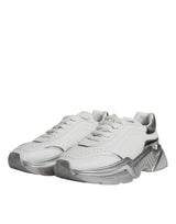 White Silver Daymaster Low Top Sneakers Shoes