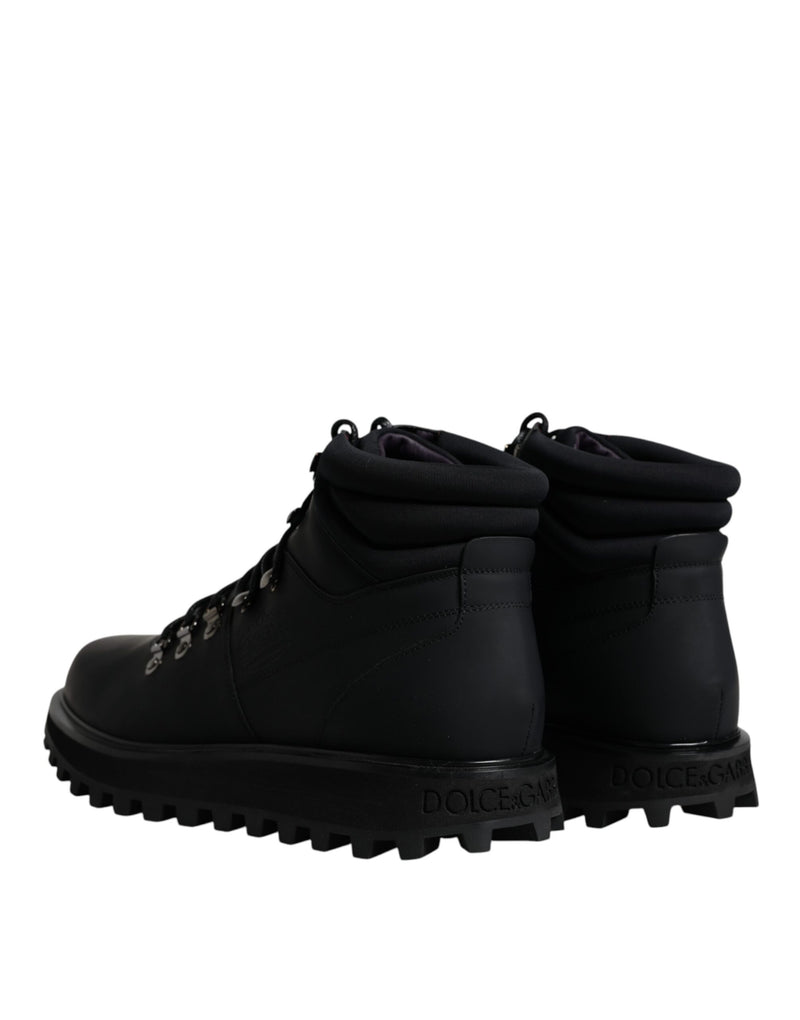 Black Ankle Boots Vulcano Trekking Shoes