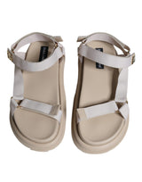 Beige Nappa Devotion Strap Men Sandals Shoes