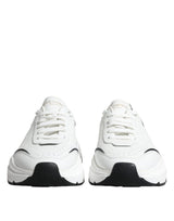 White Black DAYMASTER Leather Sneakers Shoes