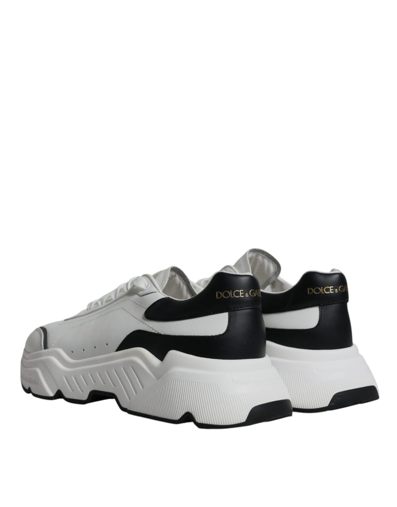 White Black DAYMASTER Leather Sneakers Shoes