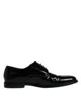 Black Leather Lace Up Men Derby Formal Shoes