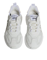 White Nylon Daymaster Low Top Sneakers Shoes