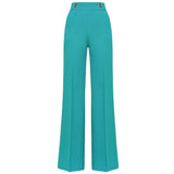 Green Polyester Jeans & Pant