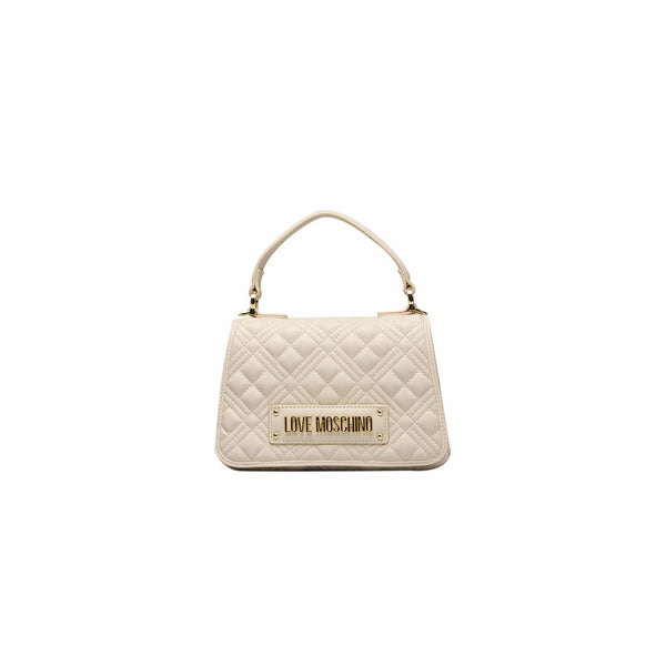 Beige Polyethylene Handbag