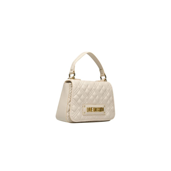 Beige Polyethylene Handbag