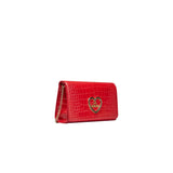 Red Polyethylene Crossbody Bag