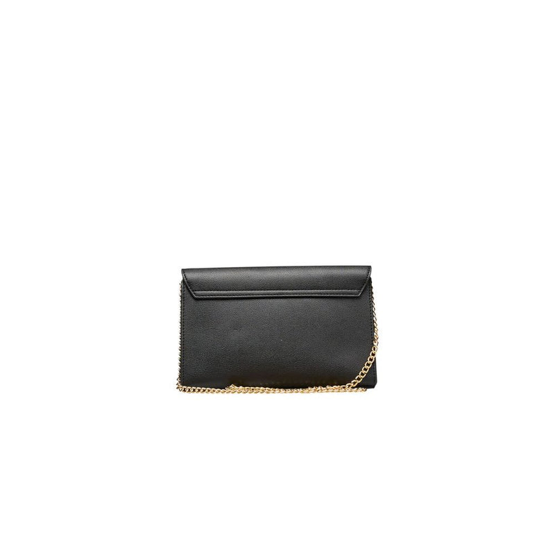 Black Polyethylene Crossbody Bag