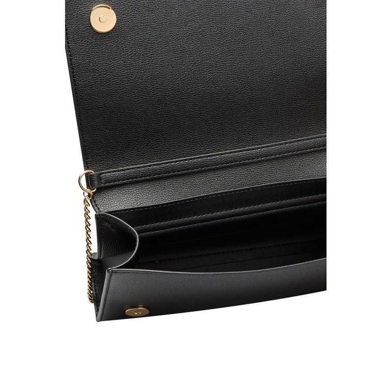 Black Polyethylene Crossbody Bag