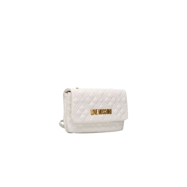 White Polyethylene Crossbody Bag