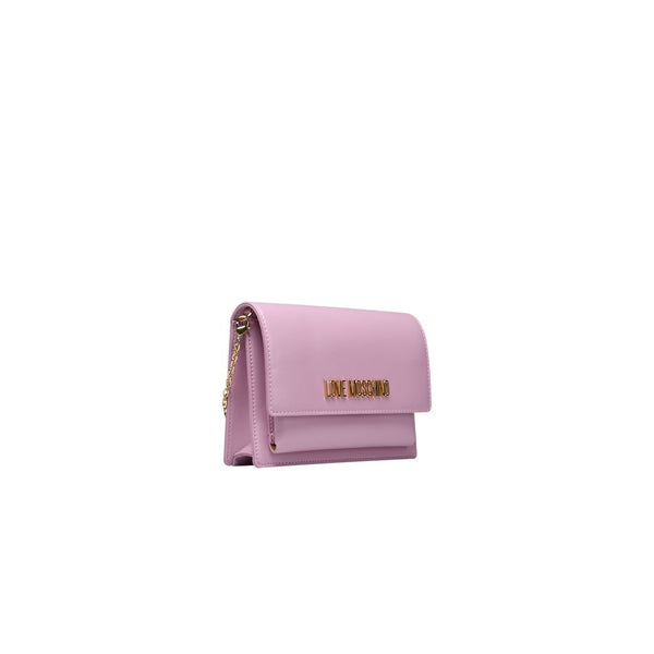 Purple Polyethylene Crossbody Bag